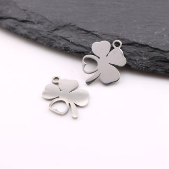 Stainless Steel privezak 13x17x1mm, rupa 2mm (23SSK09B)