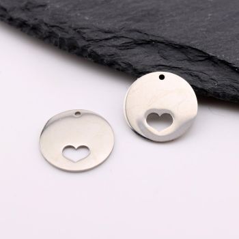 Stainless Steel privezak 14 x 1 mm, rupa 2mm (23SSK10B)
