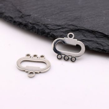 Stainless Steel privezak 15x13x1 mm, rupa 2mm (23SSK15C)