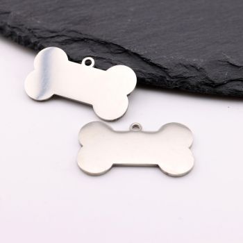 Stainless Steel privezak 17x30x1 mm, rupa 2mm (23SSK14D)