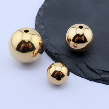 304 Stainless Steel Perla 12x12 mm/1 kom Gold IP...26SS15-G