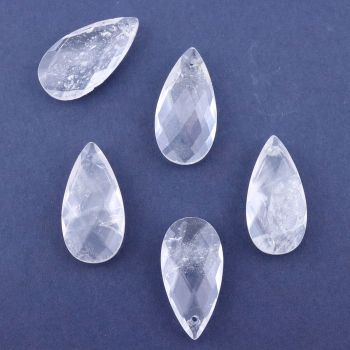 Privezak prirodni kamen Gorski Kristal - Suza 13*25 mm Faset...25KP11-01