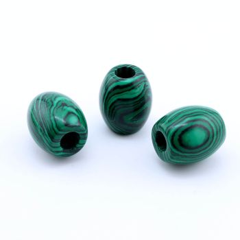 Perla sintetički kamen Malahit -  16*11 mm...25KP27-02