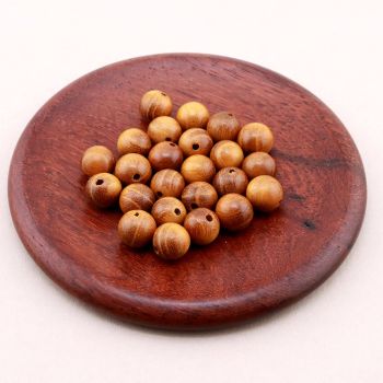Prirodne oker perle od Sandalovog drveta 8 mm...23DP19A