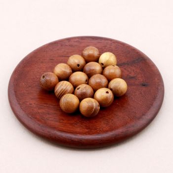 Prirodne oker perle od Sandalovog drveta 10 mm...23DP19B