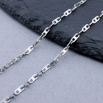 304 Stainless Steel Mariner Lanac 5x2x0.3mm...SSL-H007-14P-10m