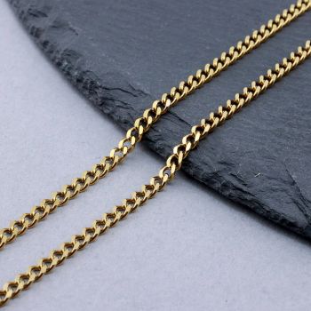 304 Stainless Steel Lanac 4x3x0.8mm Gold...SSL-H007-48G-10m