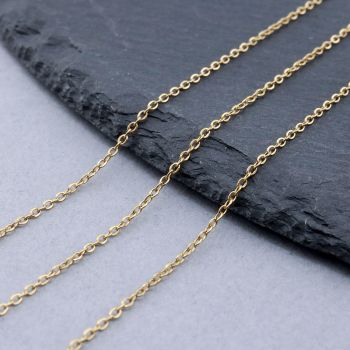 304 Stainless Steel Lanac 1.5x1.2x0.3mm Gold...SSL-H020-11G-100M