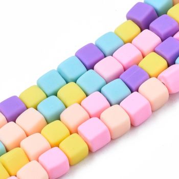 Perle od polimerne gline 6x6x6mm (06004)
