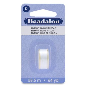 Nymo konac, veličina D, 0,3 mm, Boja Bela   ( BENYMO124-002 )