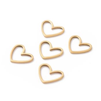 304 Stainless Steel Link 10.5x13 mm Gold /5kom...R111-LA105-G