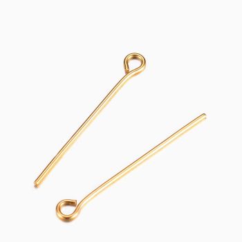 304 Stainless Steel Igla sa omčom 30x0.7 mm Gold/50kom...I318-C12-G