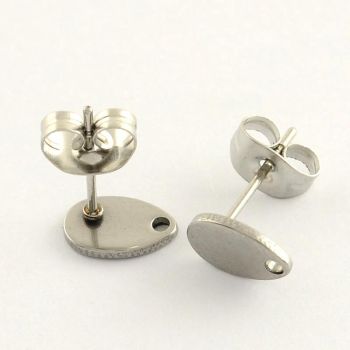 304 Stainless Steel igle za Minđuše 5x8mm (celik mi1)