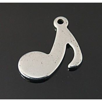 Komponente od nerdjajućeg čelika - muzička nota 10x15mm