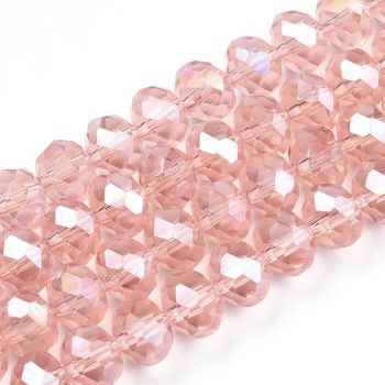 Brušeno staklo Rondele 8x6 mm ST100B31