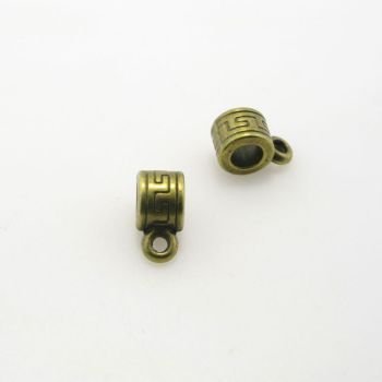 Držač priveska 10x5mm, rupa 3.5mm, boja antik bronza ( DP101AM )