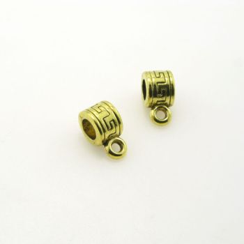Držač priveska 10x5mm, rupa 3.5mm, boja antik zlatna ( DP101AZ )