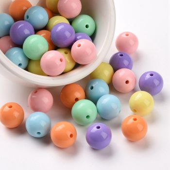Mat Akrilne perle 20x19mm, rupa oko 3mm (S370C20mmM1)