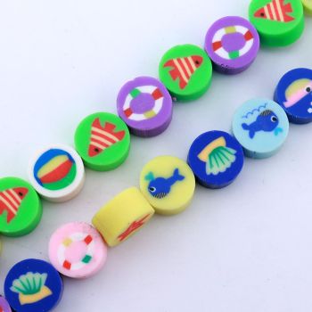 Perle od polimerne gline 10x5 mm...PN01