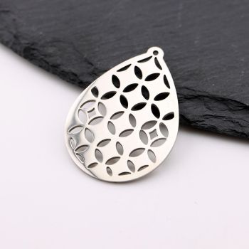 Stainless Steel privezak 17x23 x1 mm, rupa 2mm (23SSK01A)