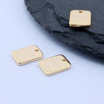 Privezak Good Luck 9x7 mm, 18k Pozlata...P-N231-143-NF