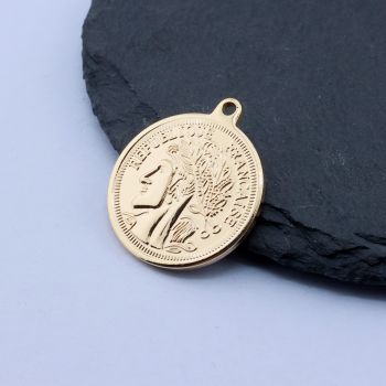 Privezak 26.5x23 mm, 18k Pozlata...P-R132-084-NF