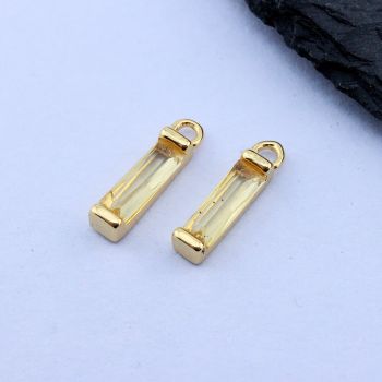 Privezak 14x3 mm, 18k Pozlata...P-C037-08G-G