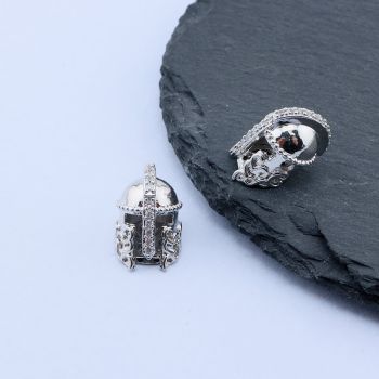 Perla Spartanac+CZ Cirkoni 15x10 mm,Rodijum...P-P119-03G-01P