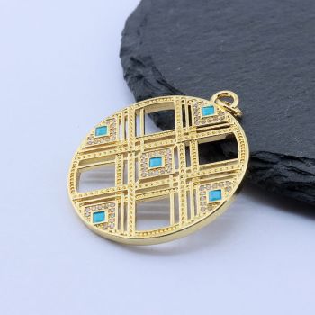 Privezak 33x30 mm, 18k Pozlata...P-D073-14G