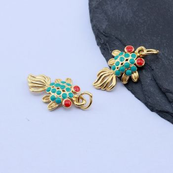 Privezak Koi Fish 17x11 mm,18k Pozlata...P-332124
