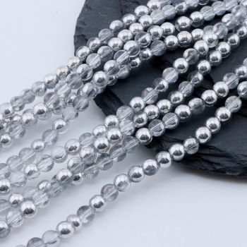 Metalik staklene perle 4 mm...25SP37-6