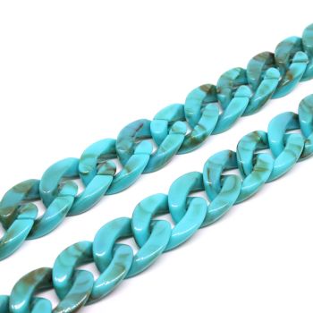 Handmade Akrilni deko lanac za torbe... 23x16.5x5mm  ( 536003 )