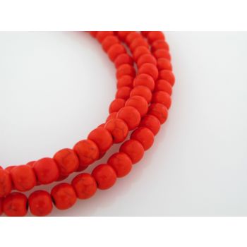 Presovani Haolit 4 mm, rupa oko 1mm. Niz sadrži oko 100 perli. (KAM-HAO1113)