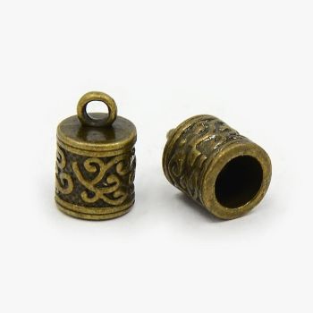 Metalni završetak 13x8.5mm, boja antik bronza (kap1M)