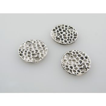 Konektor  disk 13mm, boja antik srebra  ( KON105 )
