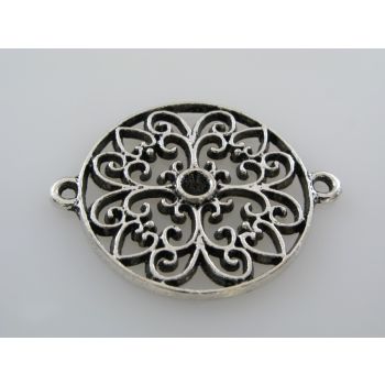 Konektor  36x30mm, boja antik srebra  ( KON129 )