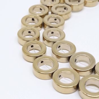 Hematit perle Donut 8x3 mm- boja zlata ( KPHEM35Z )