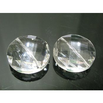 Staklena brušena perla 30x11mm KR1-4