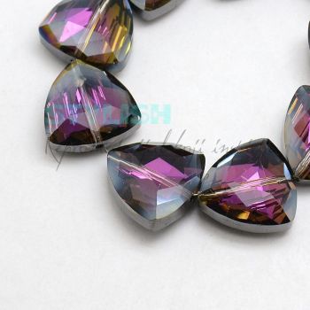 Brušene kristalne perle 18x18x9mm KR18-1