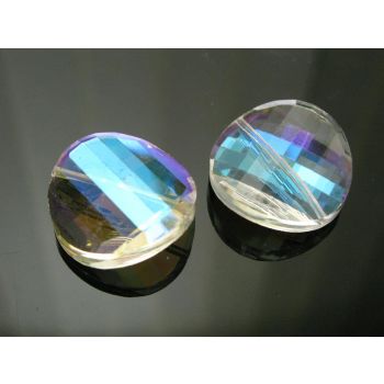 Staklena brušena perla 28x10mm KR2-1