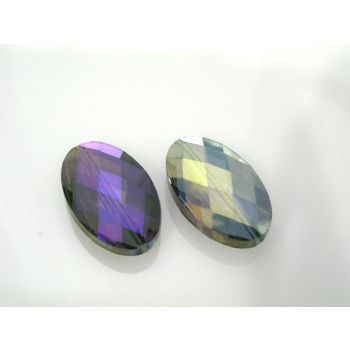 Staklena brušena perla 33x20x10mm KR4-3