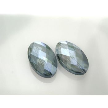 Staklena brušena perla 33x20x10mm KR4-4