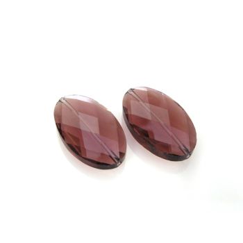 Staklena brušena perla 33x20x10mm KR4-8