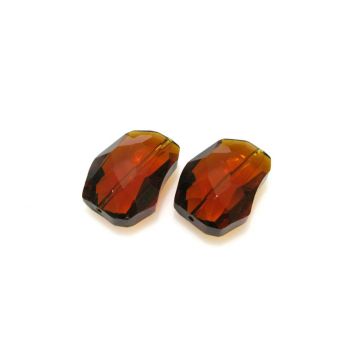 Staklena brušena perla 26x20x10mm KR8-2