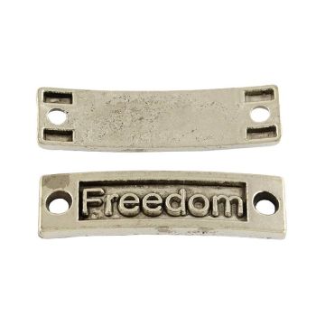 Metalni link 38x8mm- boja antik srebra (link4S)
