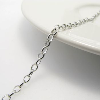 304 Stailness steel lanac- 4x2 mm  ( LSS19D )