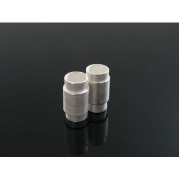Magnetna kopča  16x8 mm, rupa 7 mm,   boja srebra    ( MAGKOP118S )