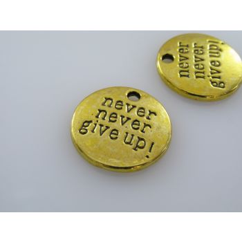 Metalni privezak 20mm, Boja antik zlatna(  MET6AZ)