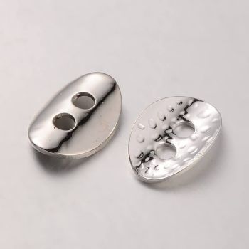 Metalno dugme za završetke 10x14mm, Boja inoxa (METdugmeN)