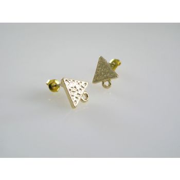Ukrasna osnova za Minđuše 11x11x1,5 mm- boja zlata ( MK-MIN100Z )